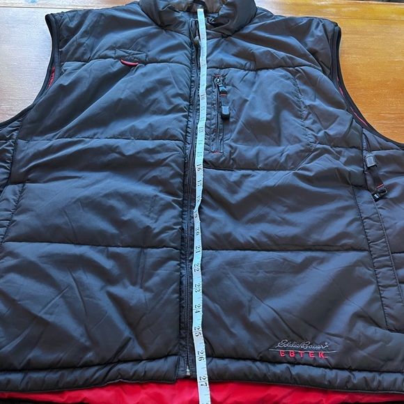 Eddie Bauer EBTek Vest Mens XXL Black Primaloft Insulated Gorpcore Hiking - Picture 14 of 14